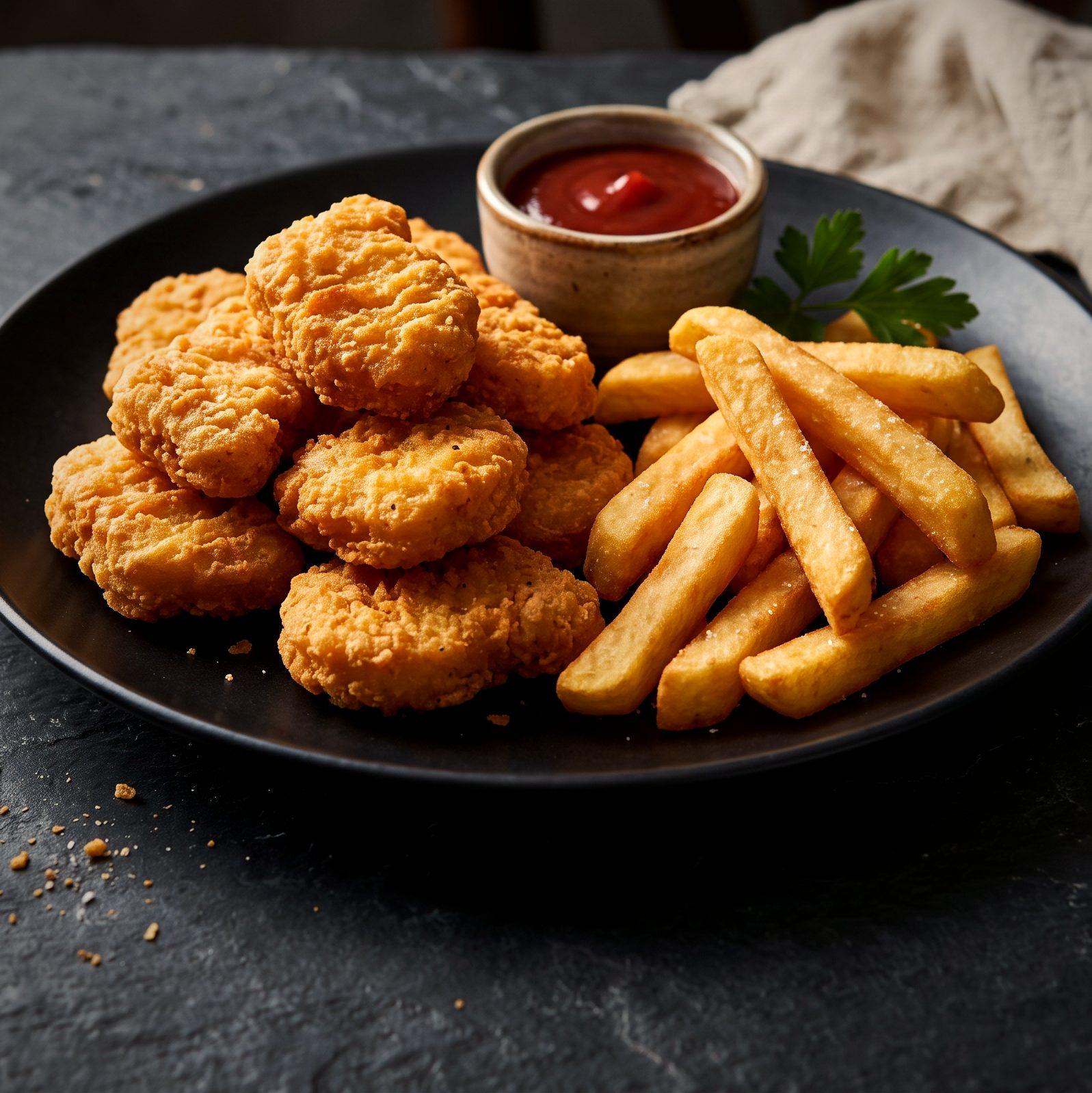 Nuggets with Chips (AI-generated illustration)