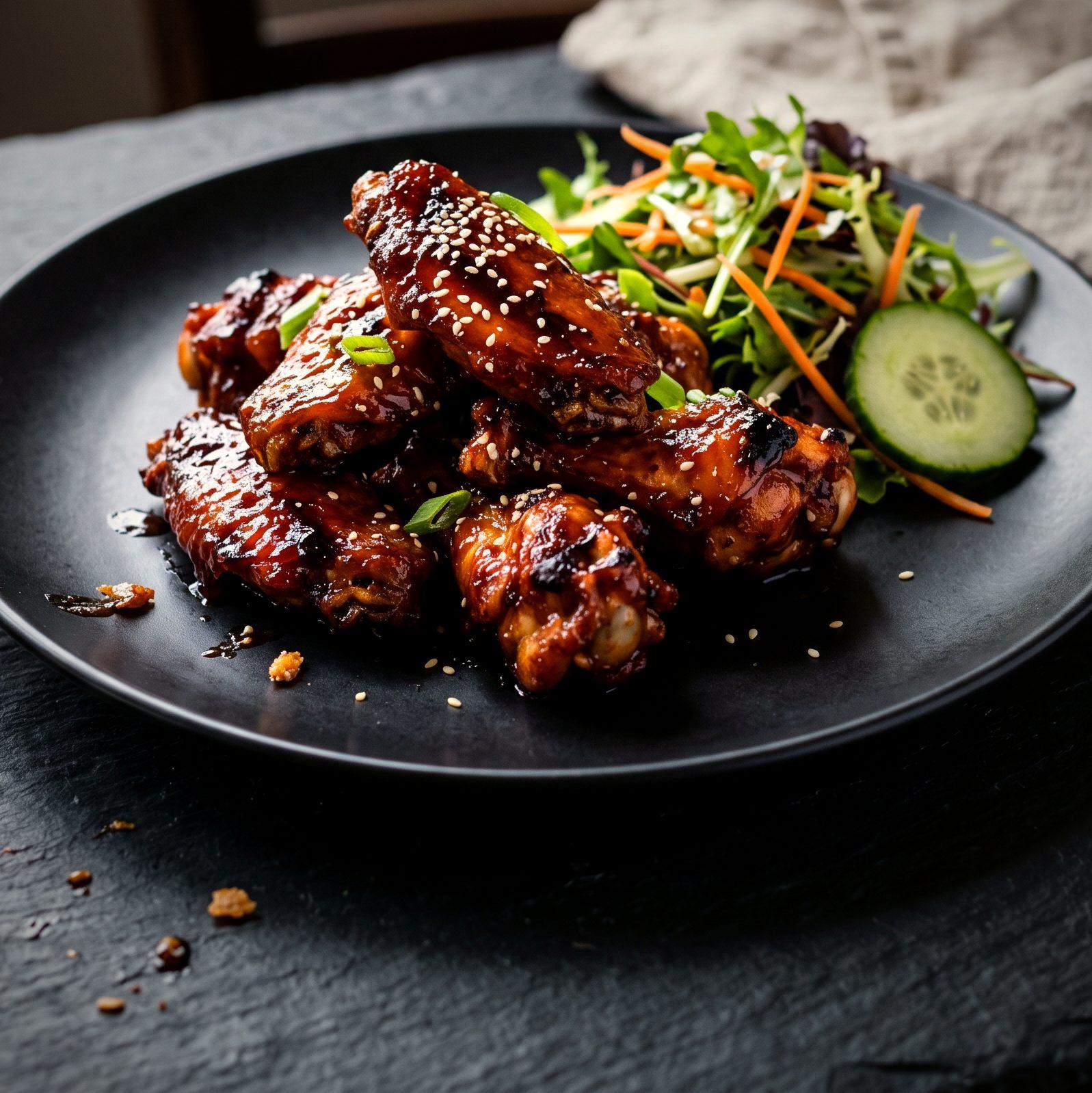 BBQ Chicken Wings (AI-generated illustration)