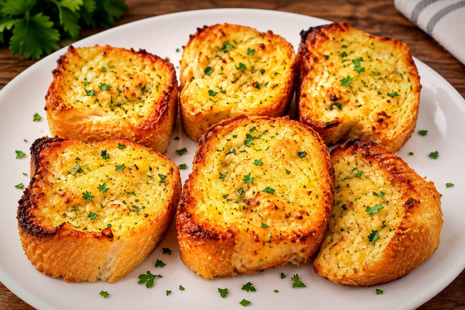 Toasted garlic bread